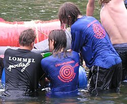 Swimming in clothes at Vlottentocht